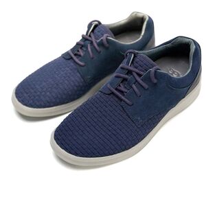 UGG Hepner Woven Lace-Up Sneaker in Navy Blue Size 7.5
